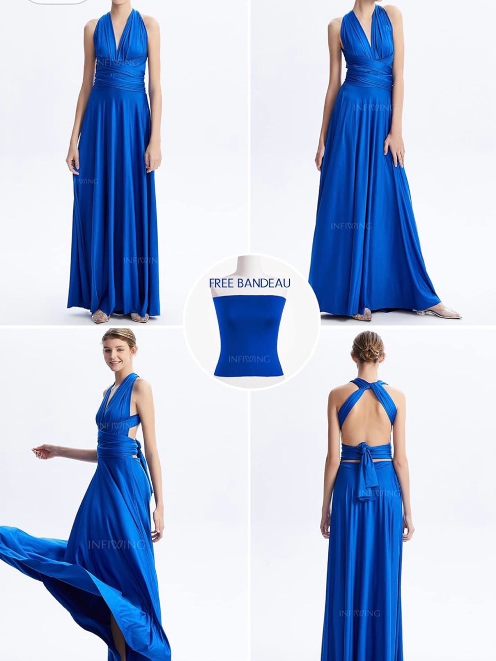 Infinity royal blue maxi Dress brand new with tags